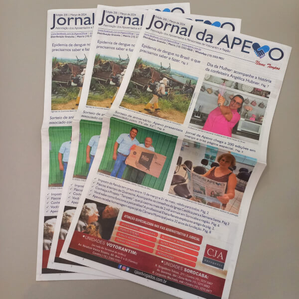 Edição de março do Jornal da Apevo está disponível aos associados